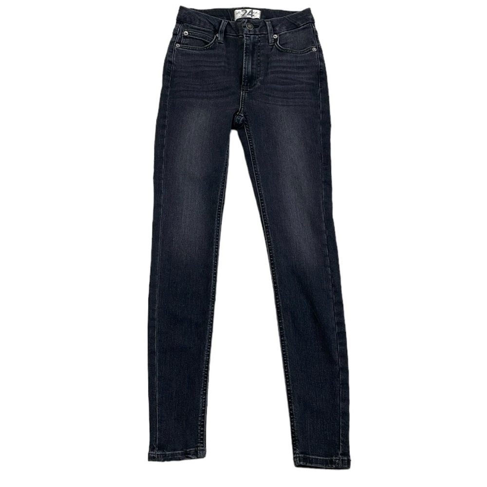 We The Free Jeans Women's 24 Black Distressed Denim Skinny